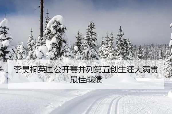 李昊桐英国公开赛并列第五创生涯大满贯最佳战绩